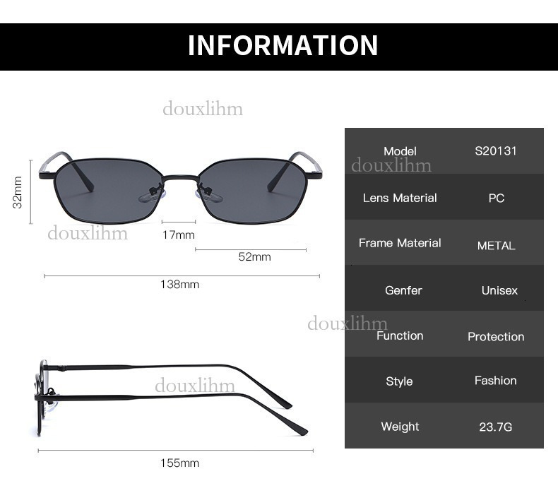 2026 Designer New Small Frame Polygonal Sunglasses Luxury Brand Fashion Accessories Korean Version Neutral Metal Ocean Lenses Outdoor Glasses Wholesal