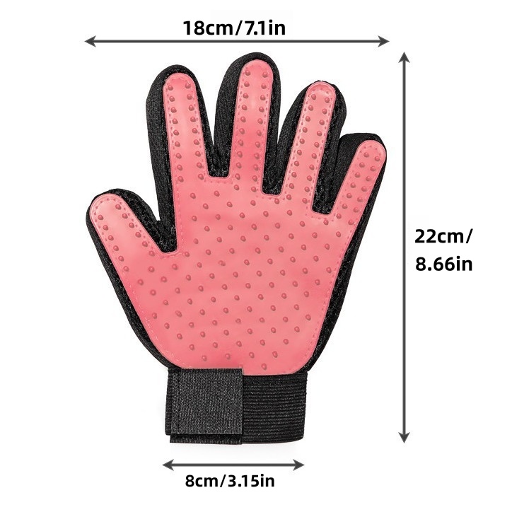 Multi-Color Cat Petting Glove - Reusable Pet Hair Remover Glove, Gentle Deshedding Glove for Cats/Dogs Loose Fur