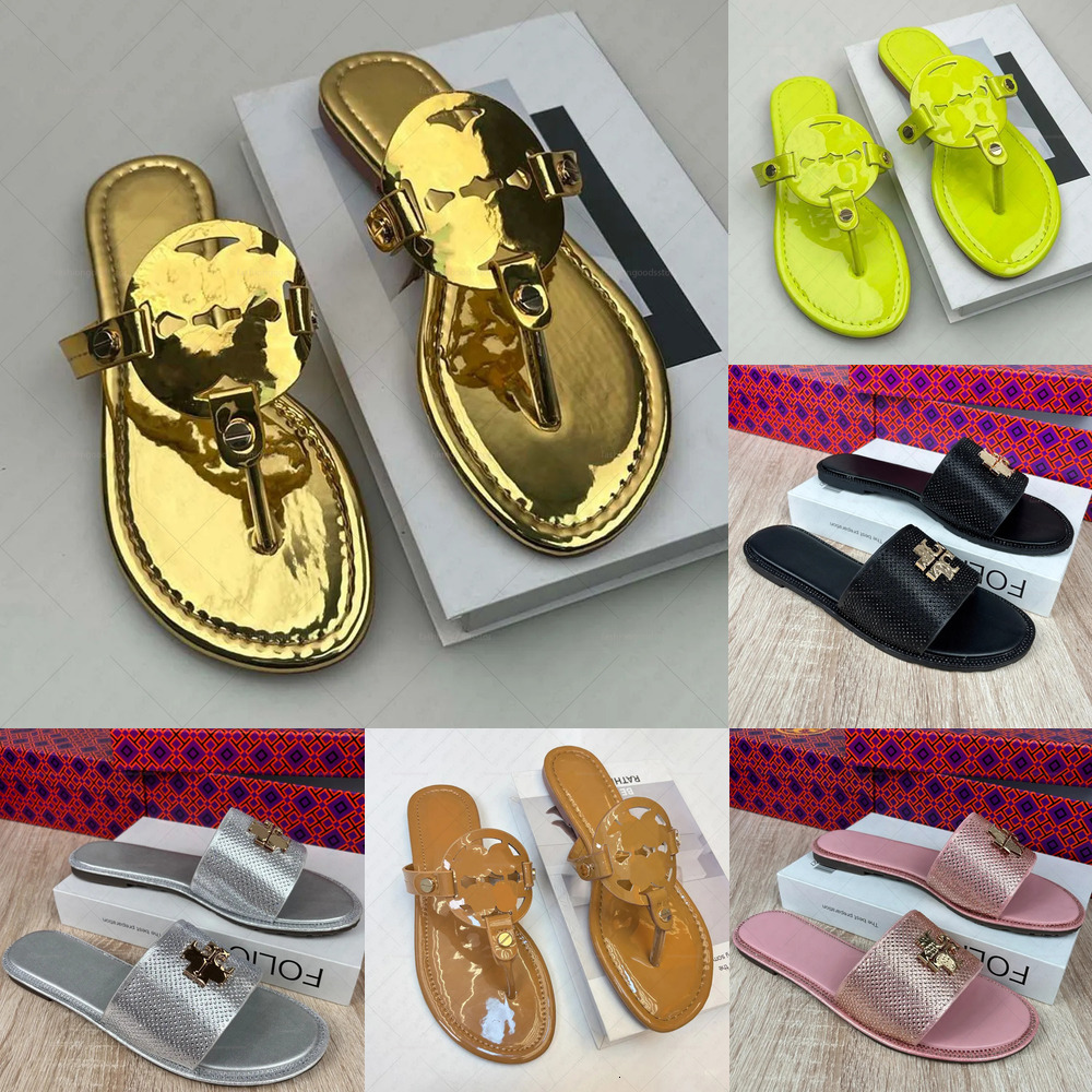 TB designer sandals Womens sandals designer slides fashion Summer Beach Casual sandals Slippers luxury sandals Designer Slippers black white sandals gfr011 401