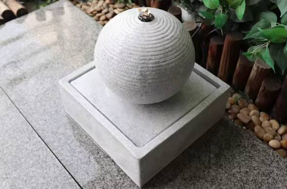 Modern Solar Water Fountain LED Light Outdoor Garden Decoration Landscape