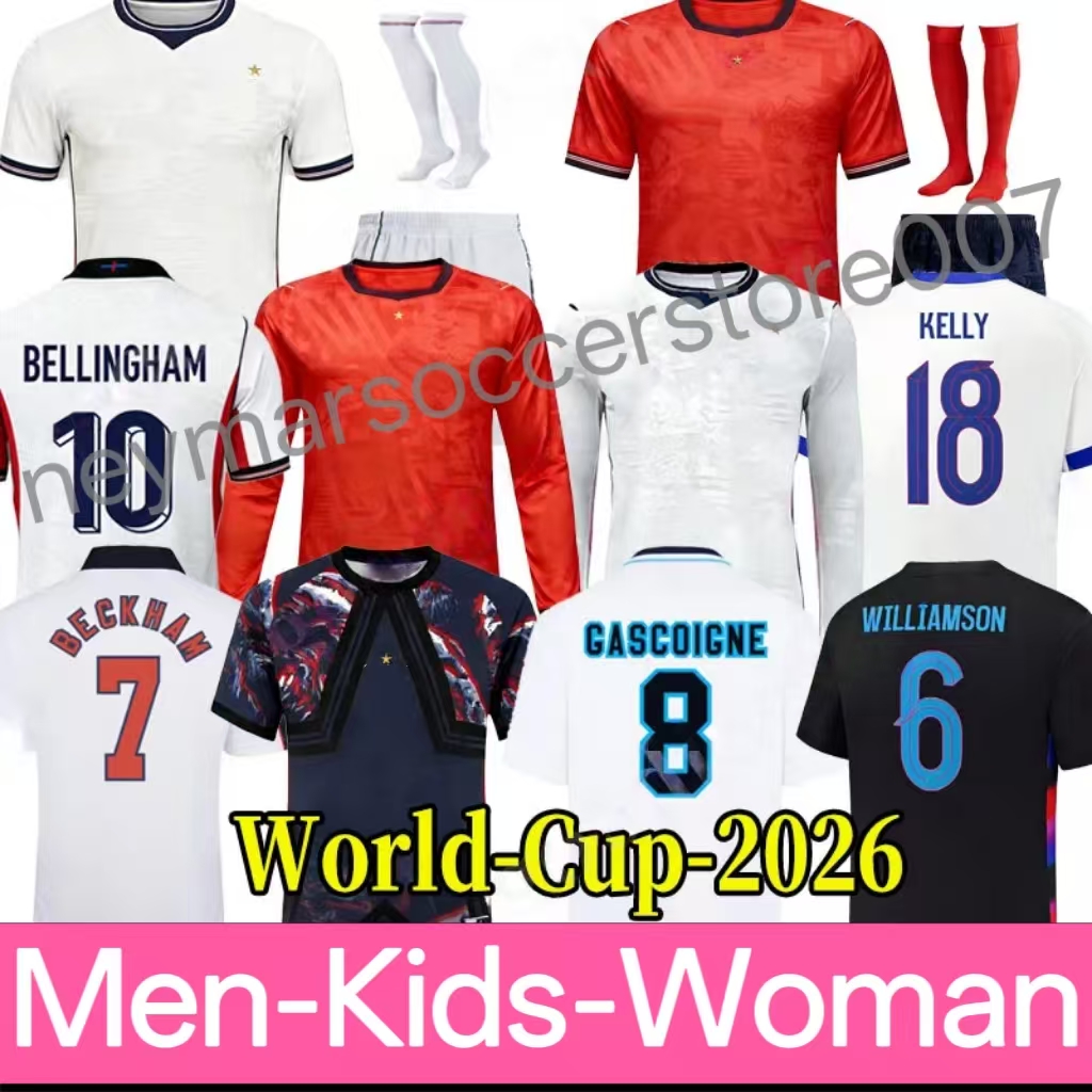 26 27 Euro Cup Englands FODEN BELLINGHAM Soccer Jerseys National Team 2026 2027 TOONE Football Shirt BRIGHT KANE STERLING RASHFORD SANCHO GREALISH Men Kids Kit set