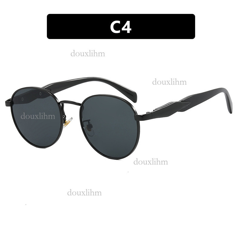 Luxury Brand Designer Fashion Accessories European And American Round Sunglasses For Women Ins Street Style 2026 New Trendy Metal Sunglasses Retro Sun - view 8