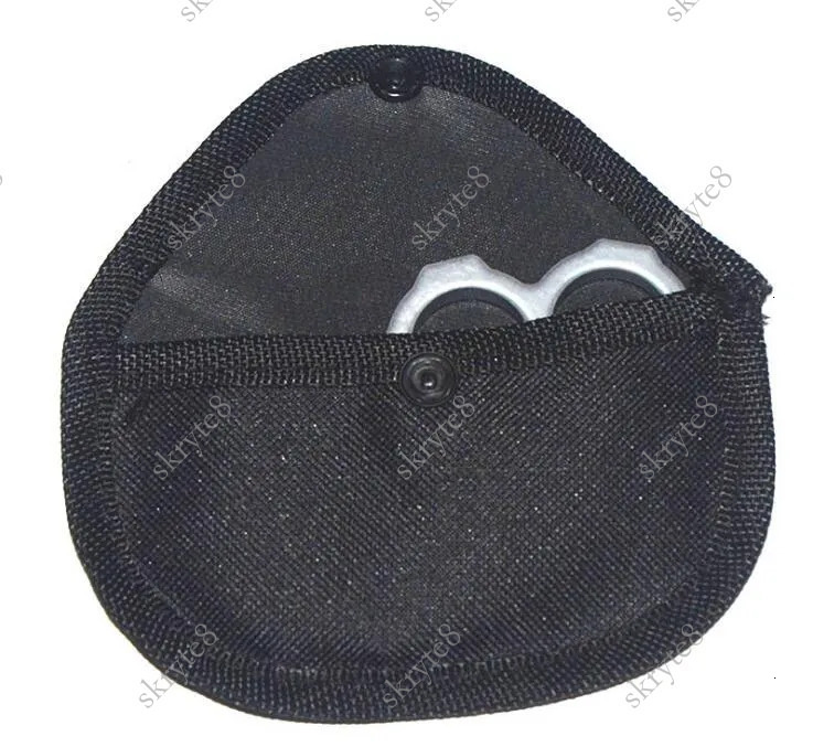 Strong Brass Knuckle Dusters Nylon Bag Self Defense Personal Security Outdoor Self-defense Pendant Pocket EDC Tool Cover