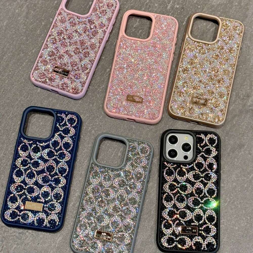 Phone Case Designer Skin Feel Diamond Protective Cover For Iphone 17 16 15 14 Pro Max 13 12 11 Luxury Shockproof Drop-resistant Apple Phone Case
