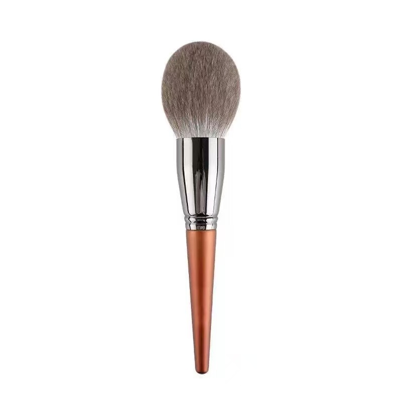 Durable Skin-Safe Portable Fiber Fleece Powder Brush - Waterproof & Gentle Usage Experience