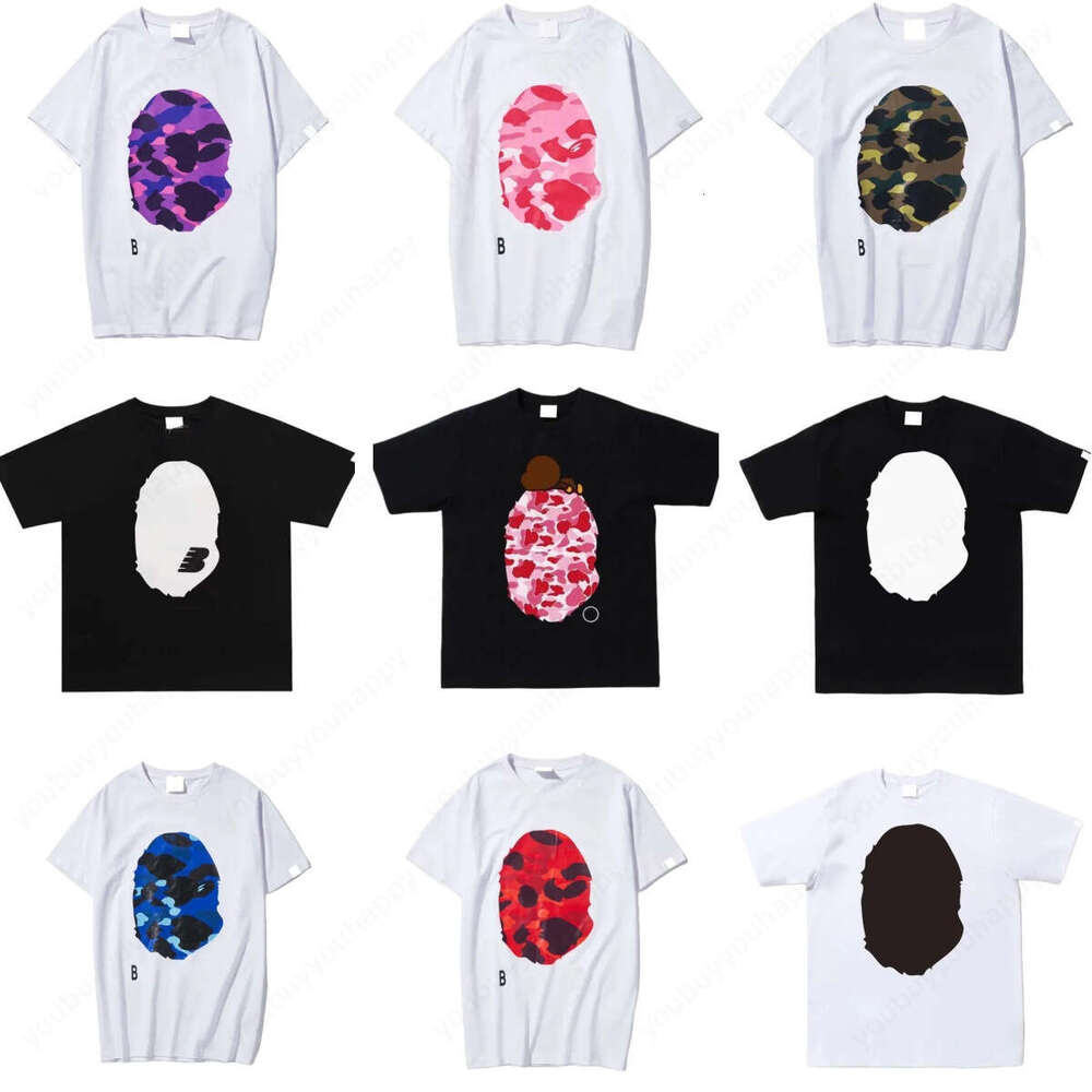 Baps Shirt Designer Shirt Men Women Luxury Shorts Crew Neck Cotton Womens Sportswear Casual T Summer Fashion Fitness Shirts Bapp Tshirts 3A1