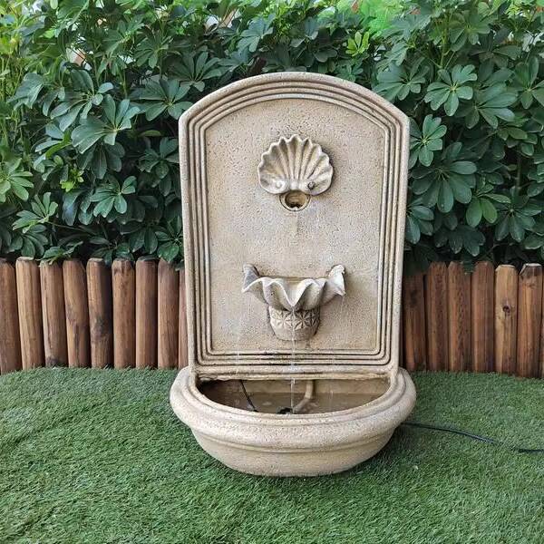 Ancient seashell style wall hanging Water Fountain home decor indoor outdoor decoration art decor