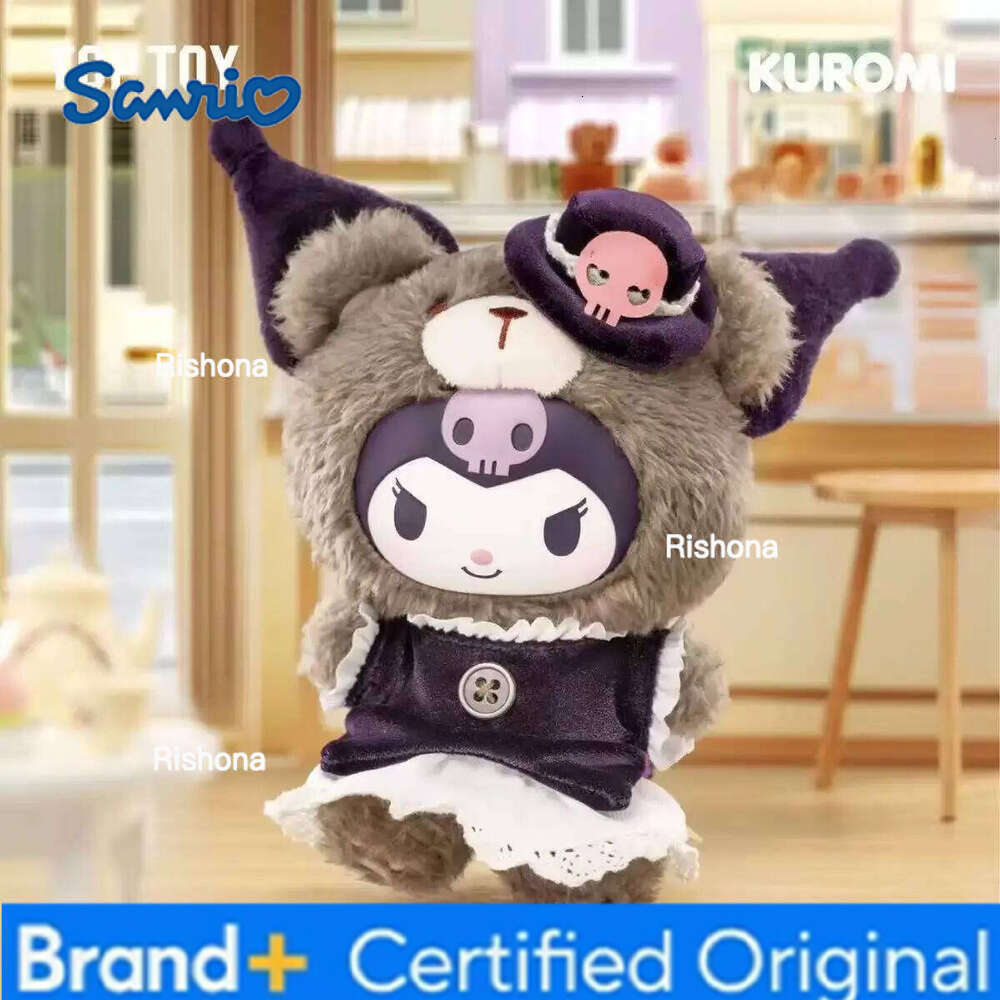 Sanrio New Kuromi Cinnamoroll Hello Kitty Figure Model Afternoon Tea Serise Doll Blind Box Toy Cute Pendant Friends Gift H260109