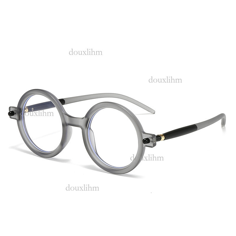 2026 New Designer Round Frame Anti Blue Light Flat Lens For Men And Women Trendy Sun Glasses Outdoor Versatile Luxury Brand Fashion Accessories Wholes