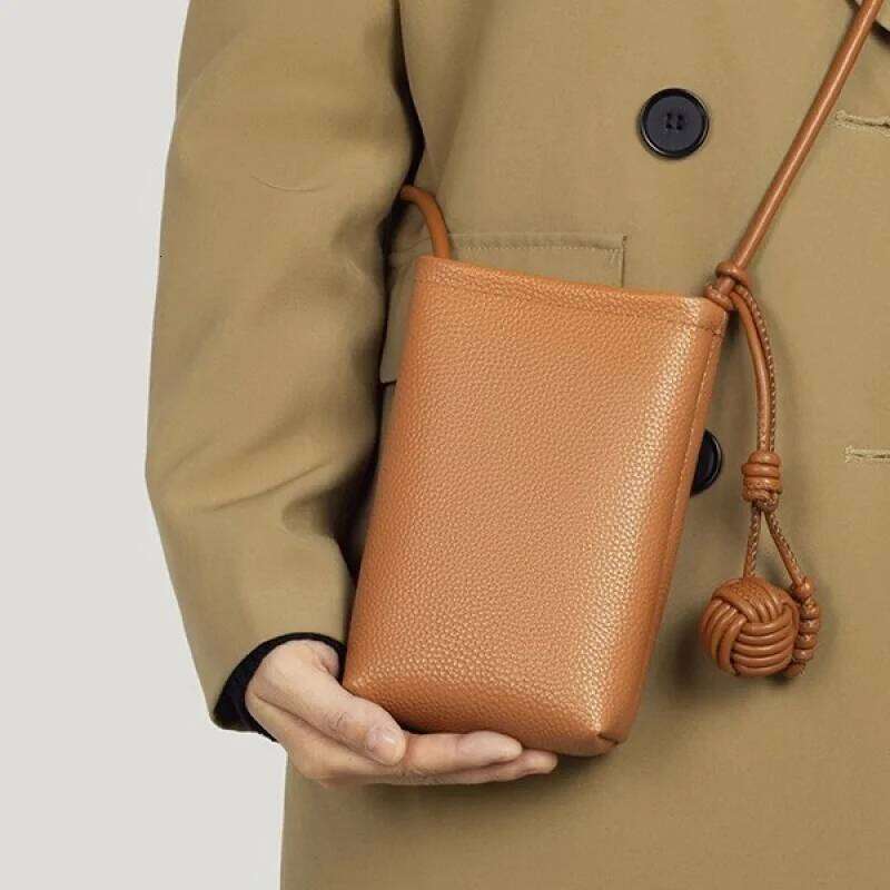 Wholesale leather versatile crossbody small shoulder simple texture phone bag for women fresh XJ260109
