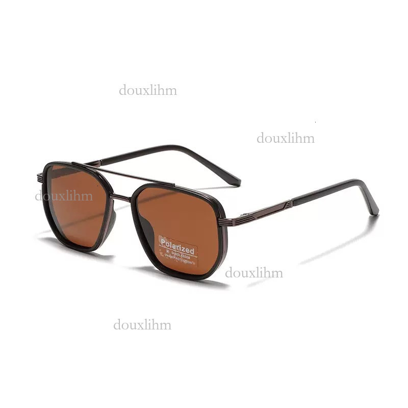 Half Metal Large Frame Designer Women's Sunglasses Luxury Brand Fashion Accessories 2026 New Retro Men's TR90 Polarized Glasses Outdoor Vers
