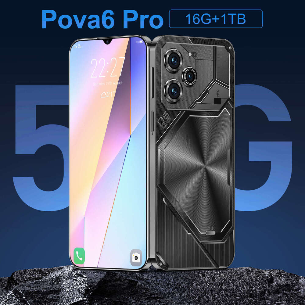 Famous brand Pova6 Pro new Android smartphone 16+1T ultra large screen strength source factory wholesale (explosive model) CKS