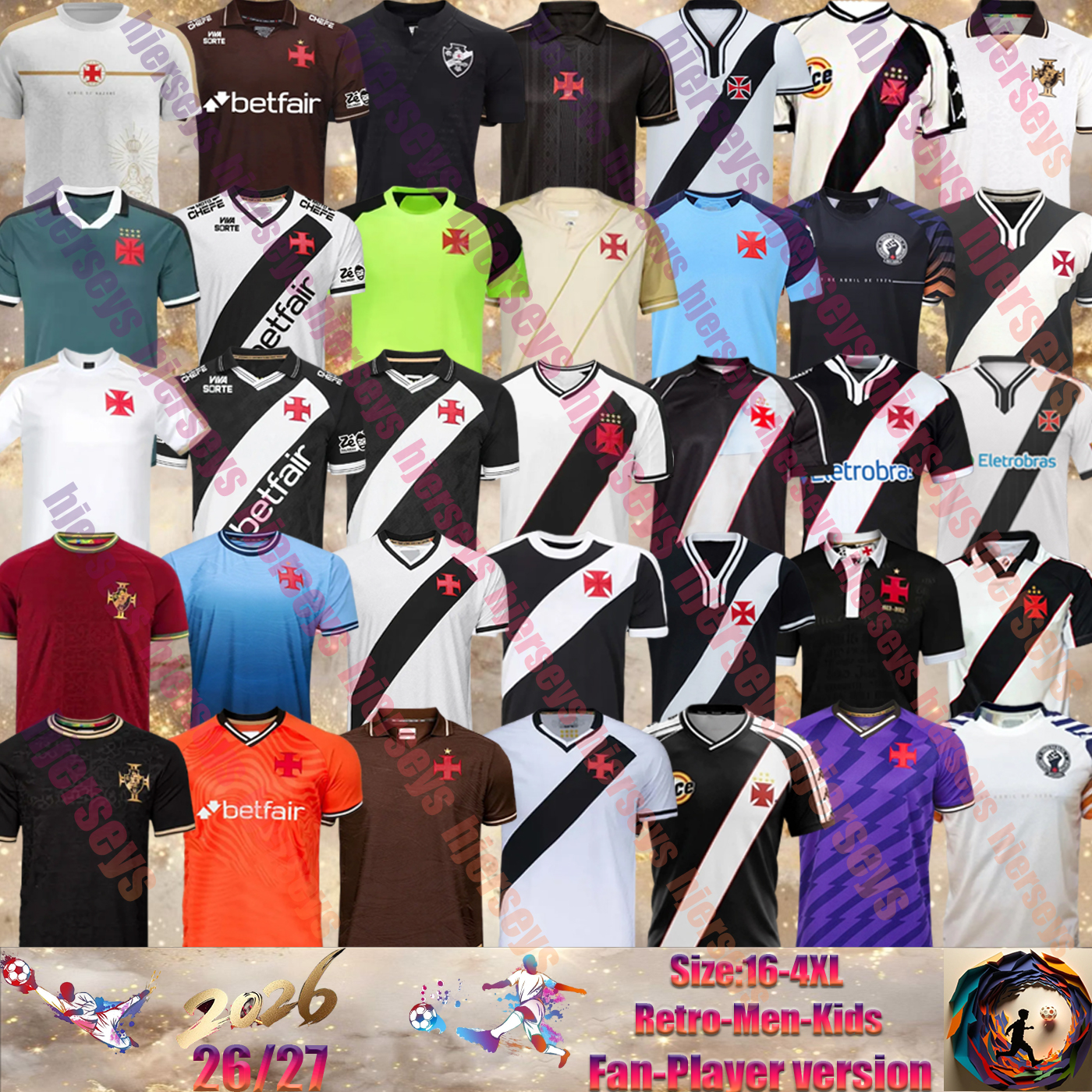 25 26 27 Vasco da Gama Soccer Jerseys Home Away 3rd Alex Teixeira Medel Marlon Gomes PAYET MORATO SEBASTIAN LGBTQIA Retro 97 98 00 10 Men Football Shirt Camisa de Futebol