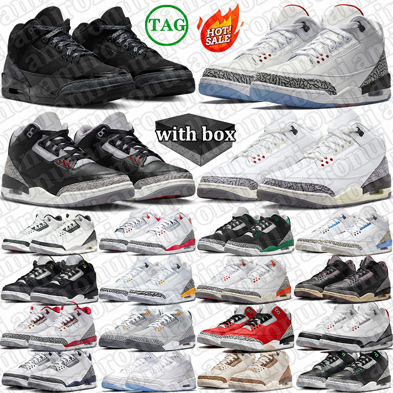 free shipping with box designers mens basketball shoes 3s mens sneakers white black bule womens men trainers sports Outdoor big size 5.5-12