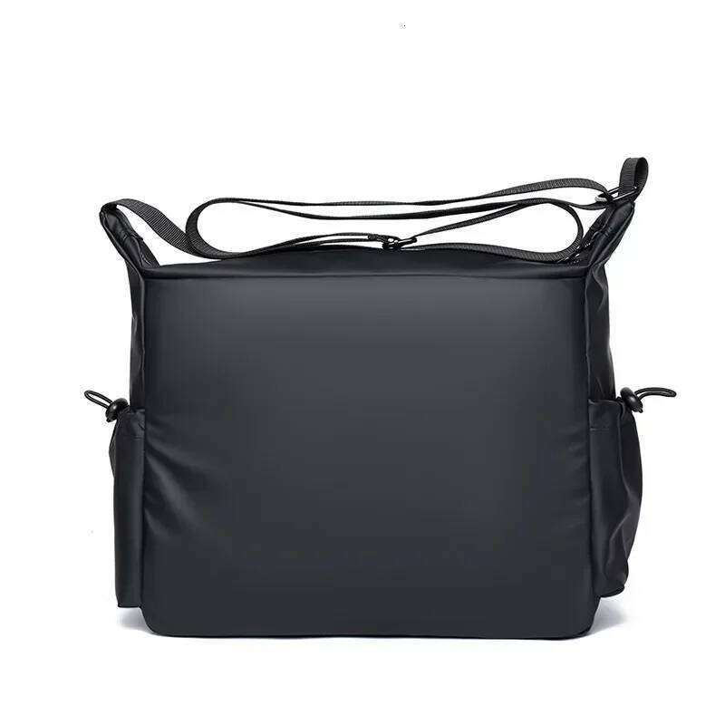 Men Shoulder Bag Solid Waterproof Firm Snap Multi-Pocket Casual Crossbody Bags for Unisex Flap Large Capacity XJ260109