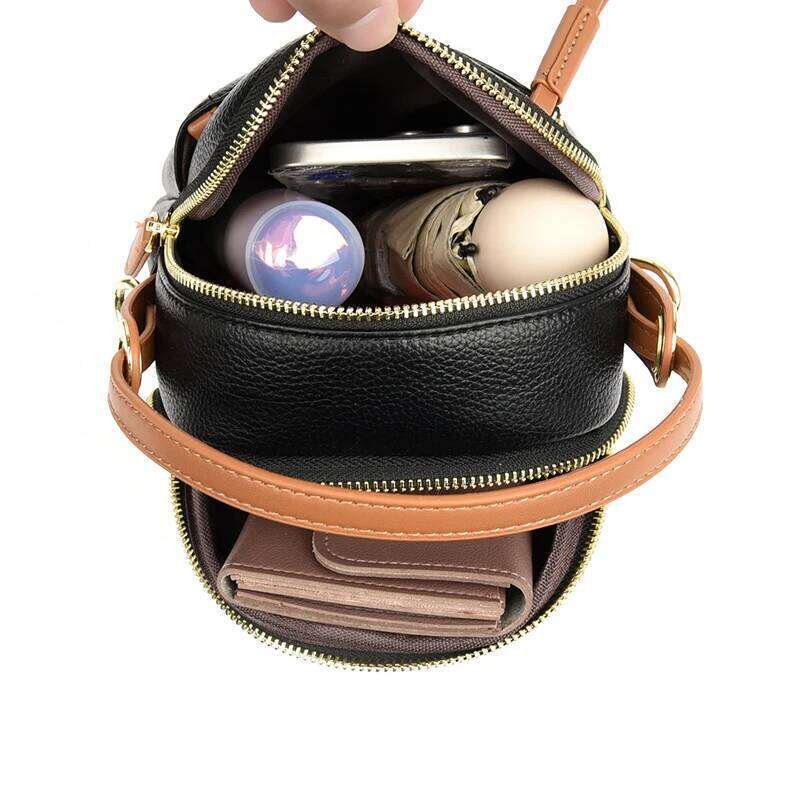New mini phone fashionable versatile casual shoulder women's crossbody bag, small round bag XJ260109