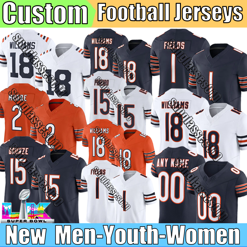 Chicago city BearsS jersey Odunze Loveland Singletary Wright Brisker Football jerseys Williams Johnson Taylor Loveland Moore Butkus Football jerseys