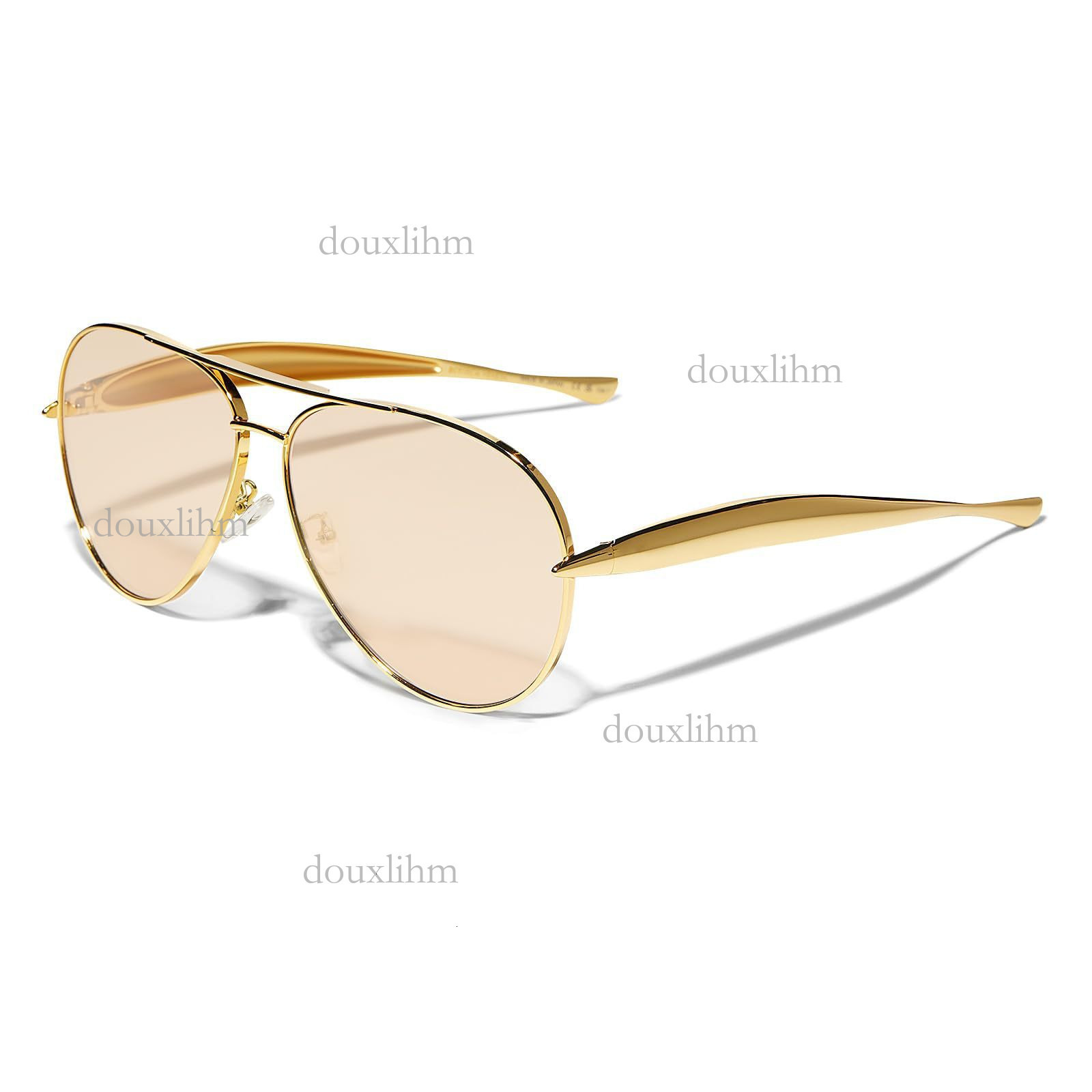 Designer Fashion New Large Frame Toad Mirror High-end Women's Ins No Makeup Sunscreen Sunglasses Luxury Brand Accessories Personalized Small Fish