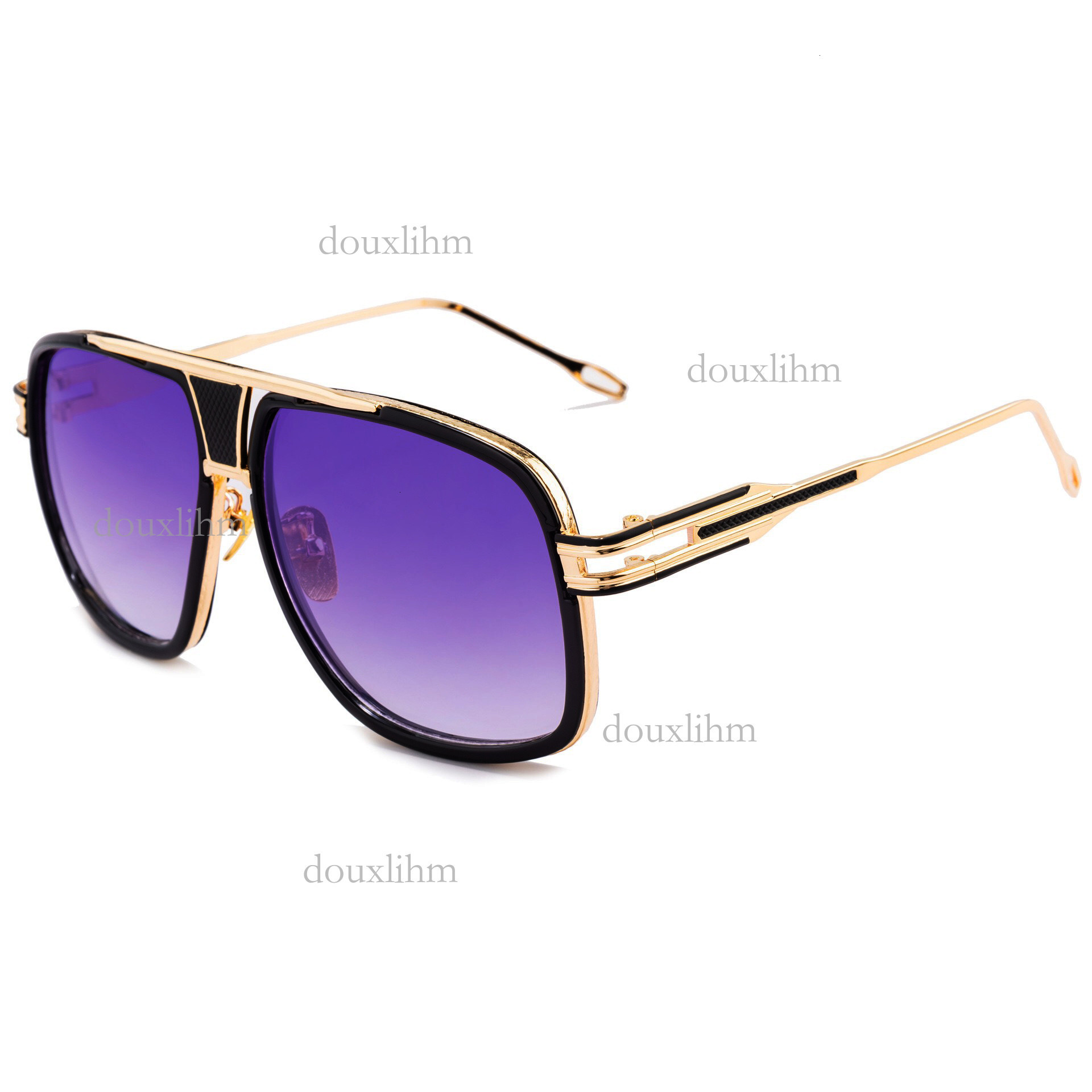 2026 Designer Outdoor Trend Sunglasses Personality Metal Double Bridge Large Frame 6615 Men's And Women's Sunglasses Luxury Brand Fashion Ac
