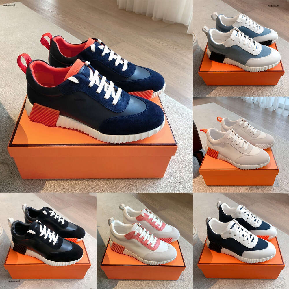designer sneakers suede sports casual trainers breathable mesh Outdoor running shoes Lace Up sneaker bouncing nonslip rubber sole flat trainer Superior quality