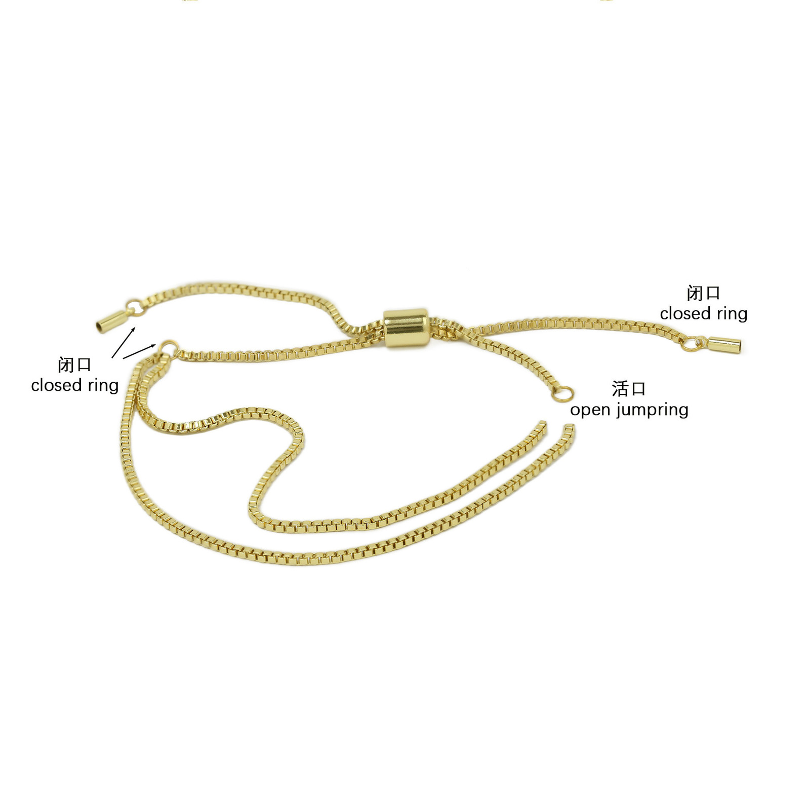 Slidable Personalized Letter Bracelet Custom Crystal 3A Zircon Name Bracelet For Women Adjustable Slider Jewelry Gift Box Chain 250327