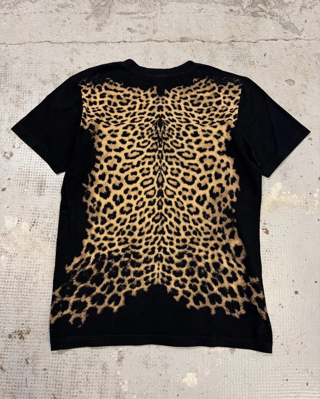 Y2K Original Color Cheetah Elements Around Printed T-shirt Personality Creative Summer Short-sleeved Men Trendy Shirt 260107