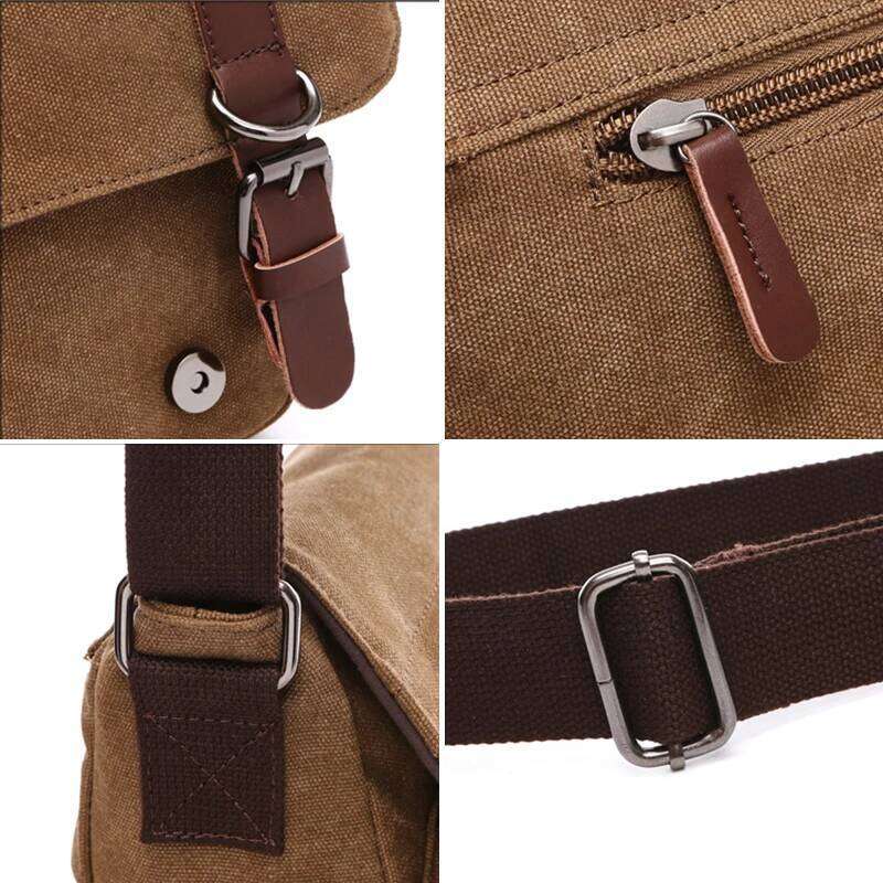 Luxury Shoulder Bags Totes Hobo Men Canvas Messenger Vintage Brand Business Casual Travel Bag Laptop Crossbody For Man Bolso Hombre Retro Male SENYY