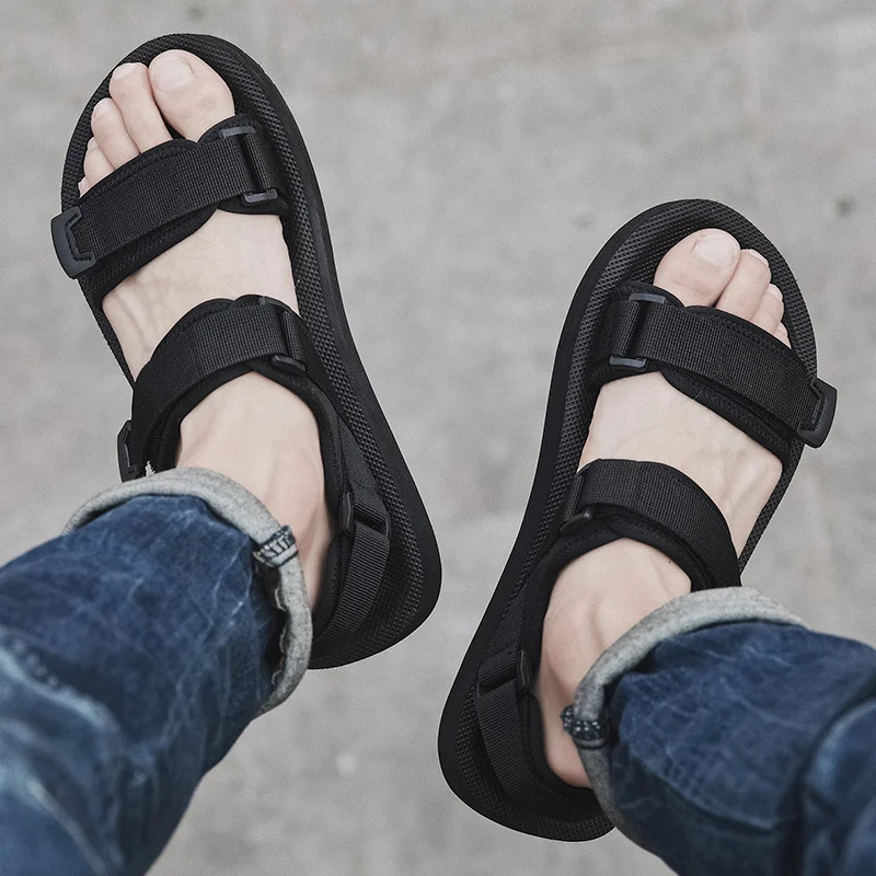 Summer Men Sandals Large Size49-50 for Mens Casual Outdoor Sandals Outdoor Breathable Beach Roman Slippers 260107