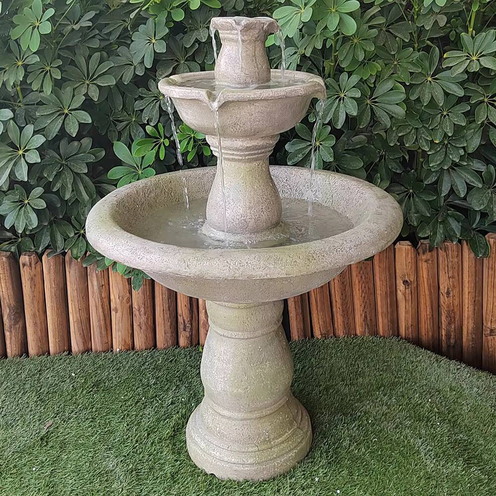 Wholesale Most Popular and Cheap 3 Tier Resin Backyard Water Fountain