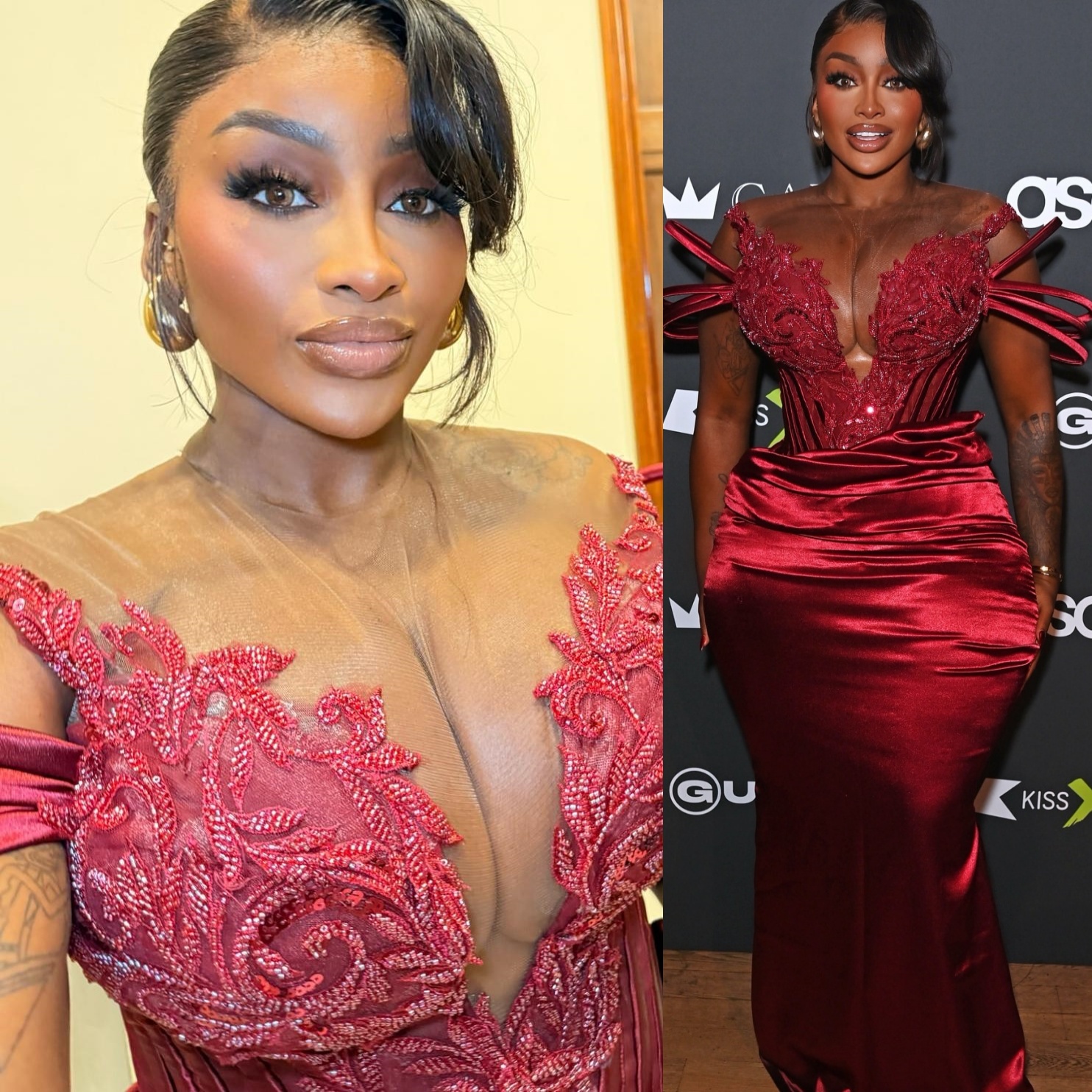 2026 Aso Ebi Dark Red Mermaid Prom Dresses Sheer Neck Applique Satin Evening Formal Party Second Birthday Engagement Reception Gowns Dress For Special