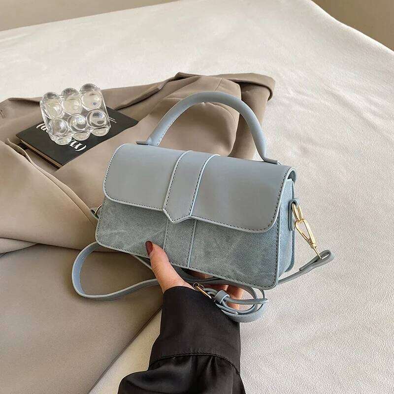 Pu Leather Shoulder for Women Handbag - Fashion Crossbody Bags Vintage Underarm Bag Square Satchel Black XJ260109