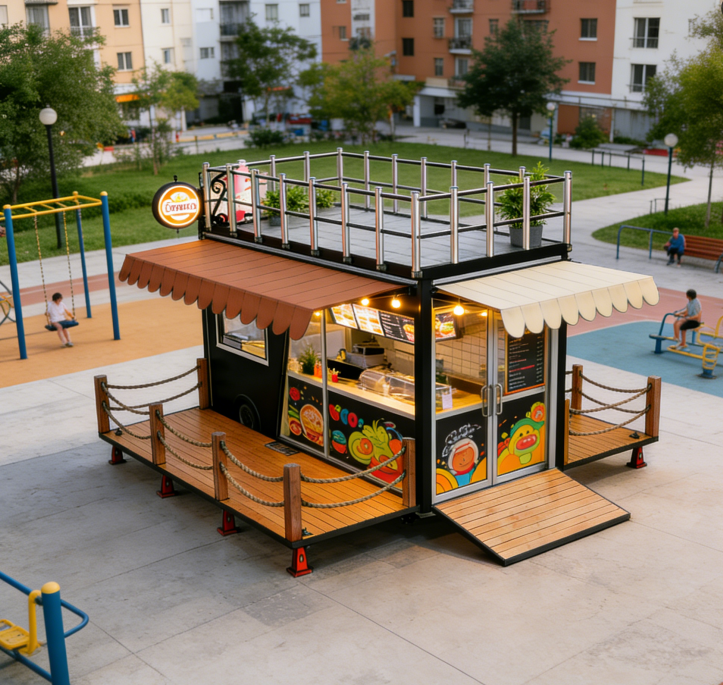 Pizza Oven Deep Fryer Grill Stove Taco Mobile Food Truck Bakery Food Cart Concession Trailer with Full Kitchen