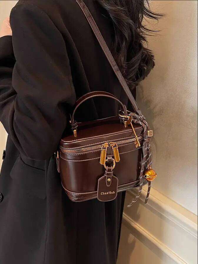 Retro Trendy Handbags Women Autumn and Winter Shoulder Crossbody High-end Small Lipstick Cosmetic Mini Square Bags Ins XJ260109