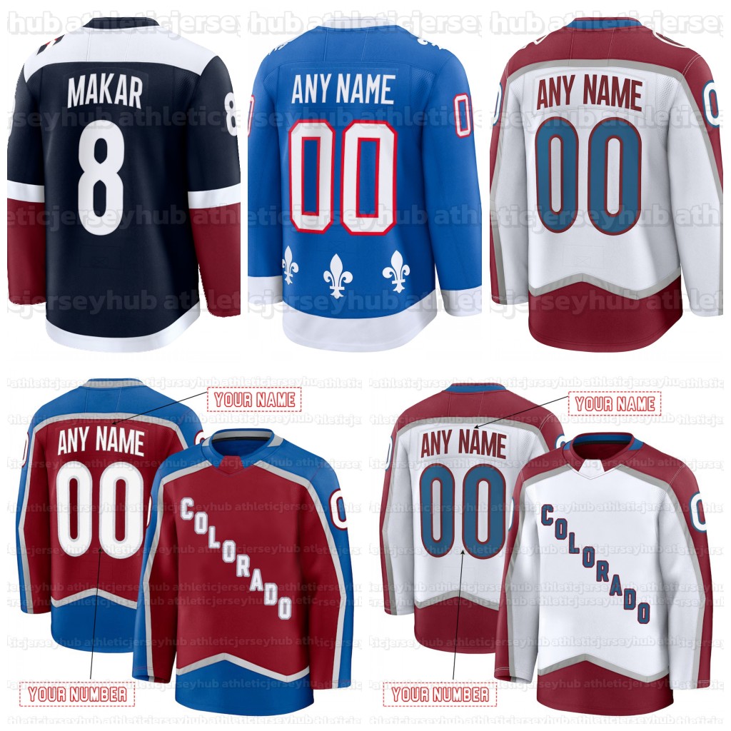 MacKinnon Custom Mens/Youth Ice Hockey Jeresys Makar Girard Rantanen Landeskog Stitched Any Name Any Number 2025 Winter Classic Jersey