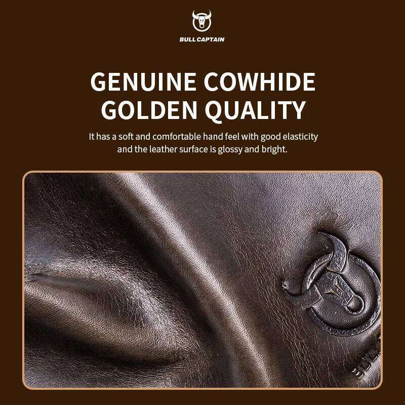 Luxury shoulder bag handbag Hobo BULLCAPTIN genuine leather men's crossbody bag large capacity casual multifunctional fashionable business briefc