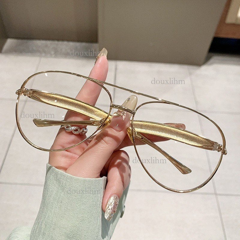 Designer Fashion New Large Frame Toad Mirror High-end Women's Ins No Makeup Sunscreen Sunglasses Luxury Brand Accessories Personalized Small Fish