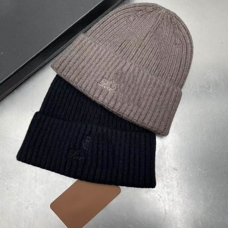 Designer loro beanie cap hat men bonnet for women winter hats brand knitwear hat solid letter high quality prevalent versatile beanie warm letter design hat