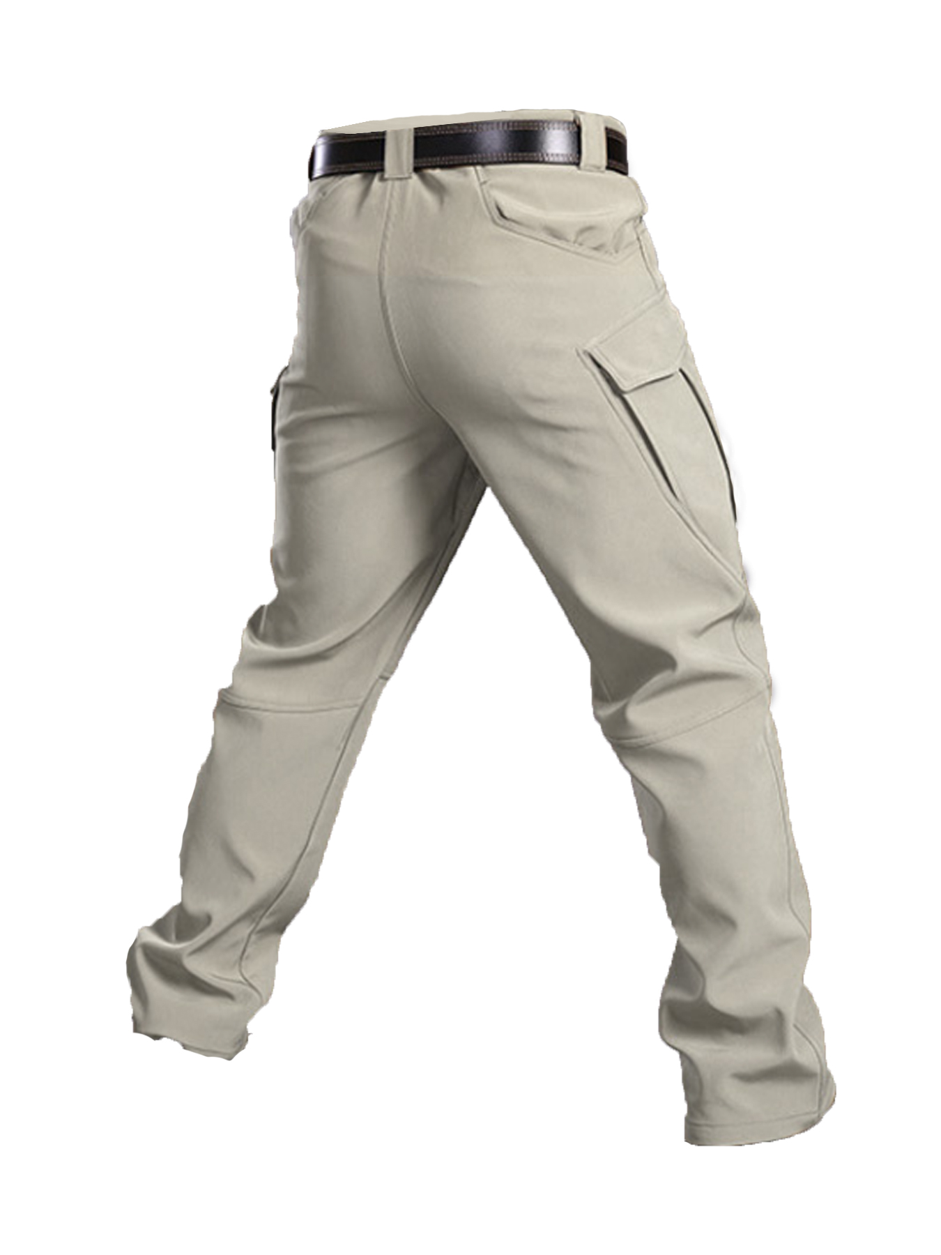 Men's Tactical Utility Pants - Multi-Pocket Workwear Cargo Pants with Belt