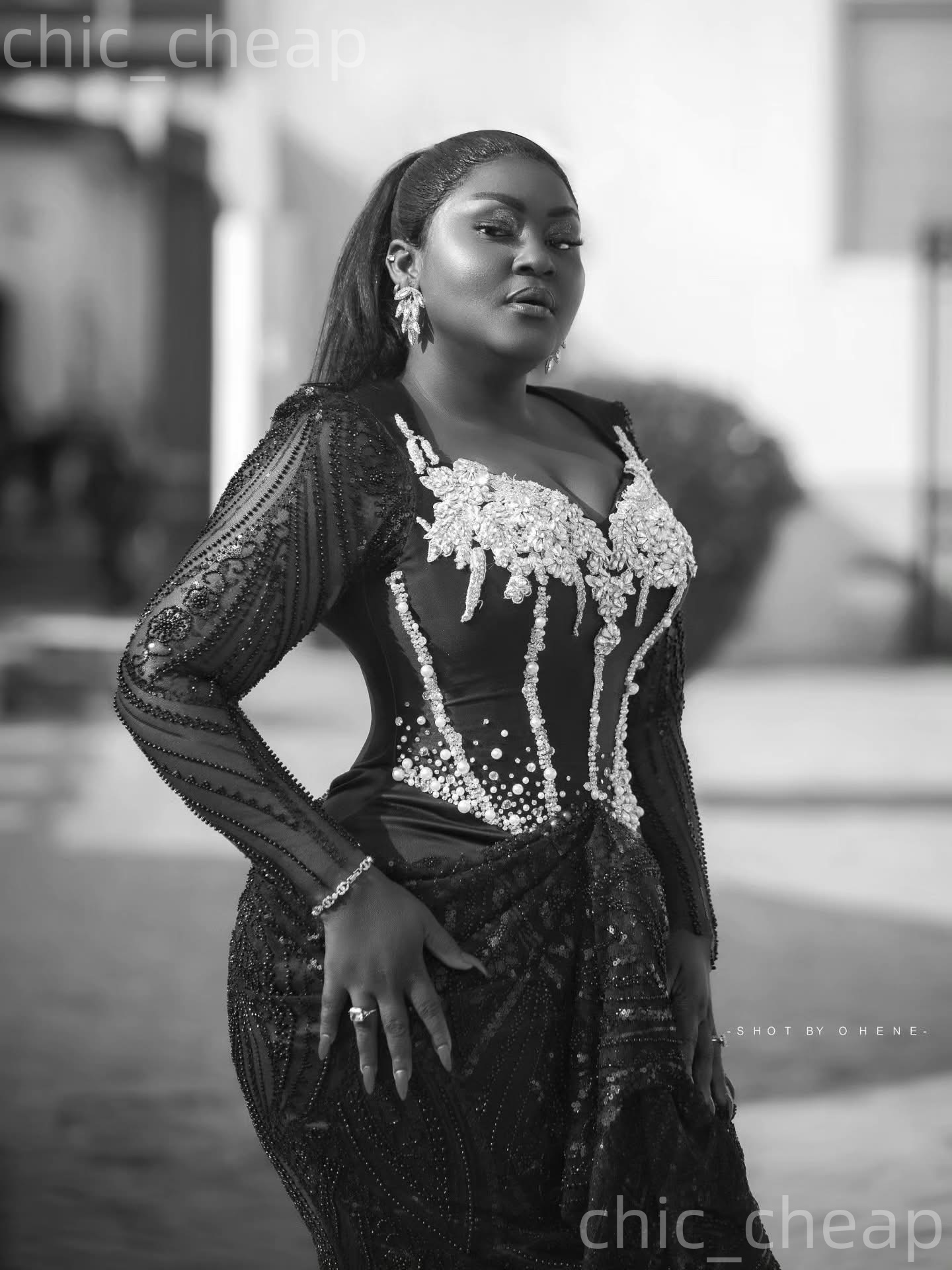 2026 Aso Ebi Black Sheath Prom Dresses Pearls Crystals Ankle Length Evening Formal Party Second Birthday Engagement Reception Gowns Dress For Special 