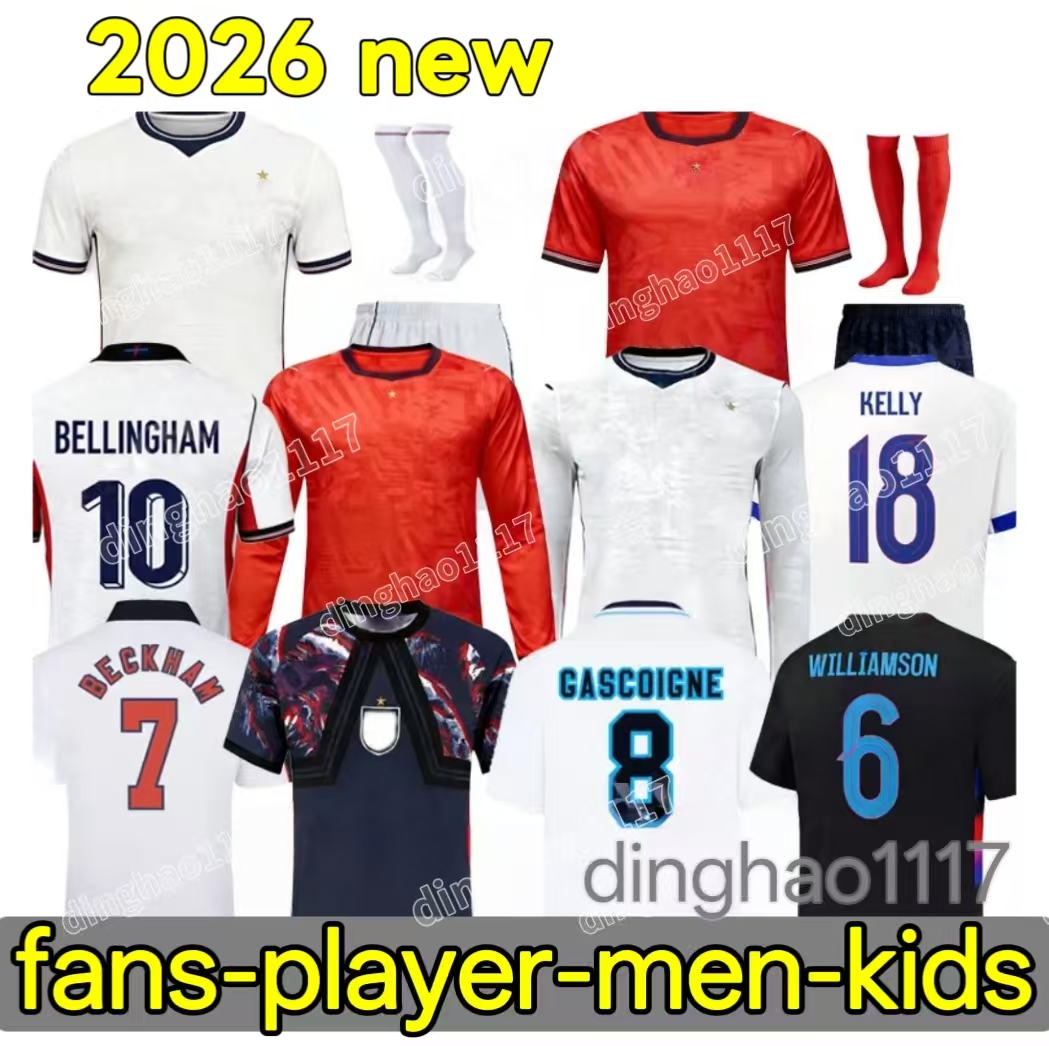 2025 Euro Cup Englands FODEN BELLINGHAM Soccer Jerseys National Team 2025 2026 TOONE Football Shirt BRIGHT KANE STERLING RASHFORD SANCHO GREALISH Men Kids Kit set