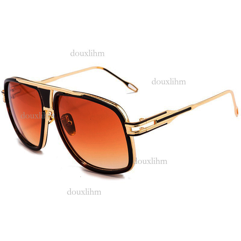 2026 Designer Outdoor Trend Sunglasses Personality Metal Double Bridge Large Frame 6615 Men's And Women's Sunglasses Luxury Brand Fashion Ac
