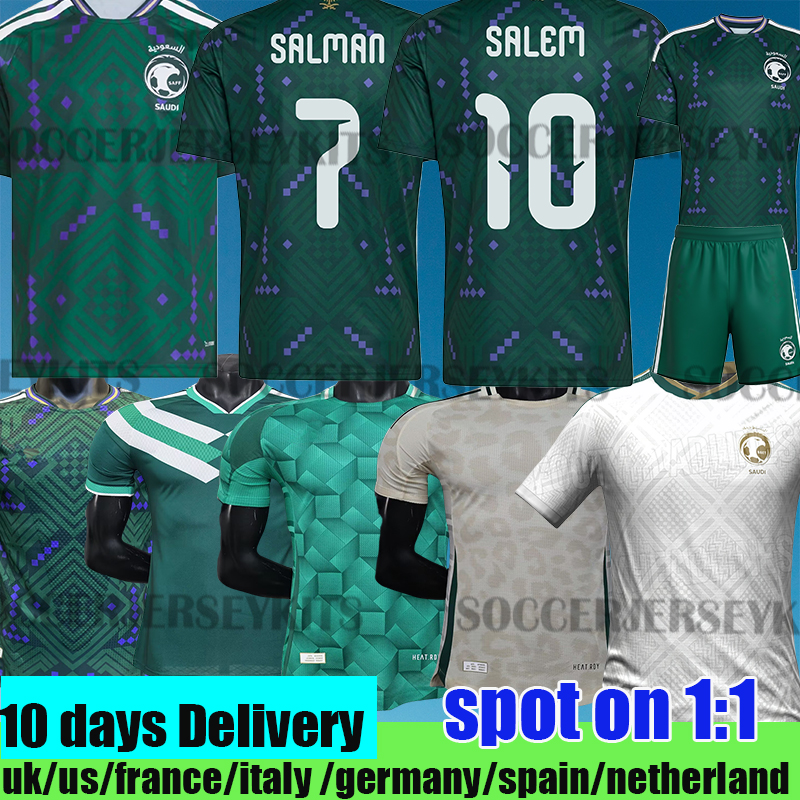 Saudi soccer Jersey 2026 world cup gree home player version home away third football shirts tops kids kit men football jersey Saudi jersey 2026 soccer jersey football