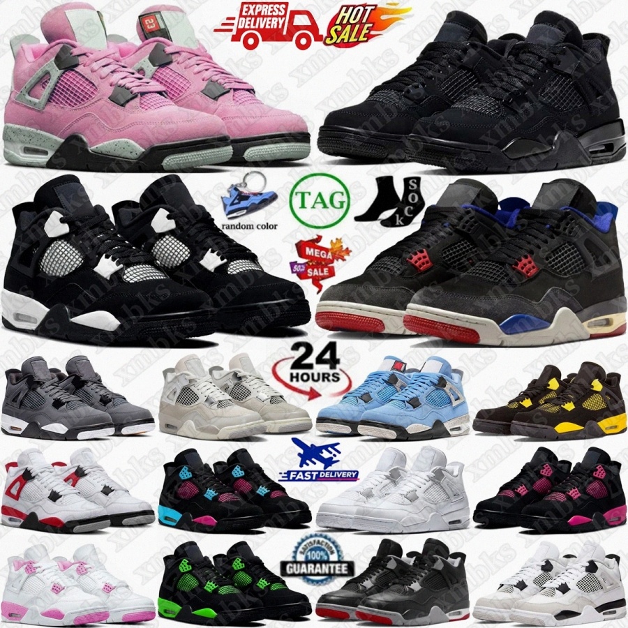 Basketball Shoes 4s 4 Mens j4 Cave Stone Rare Black Cat White Thunder Pizza Orchid Undefeated Cement Fear Brick Cool Grey Denim Military Blue Cozy Girl Seafoam Sail