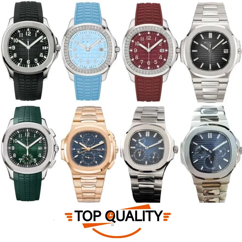 U1 Top-Grade AAA Petek Phillipe Watch Automatic Mechanical Movement Who Cares Im Already Late Stainless Steel Watches Sapphire Patekess Philipes Wristwatches B70