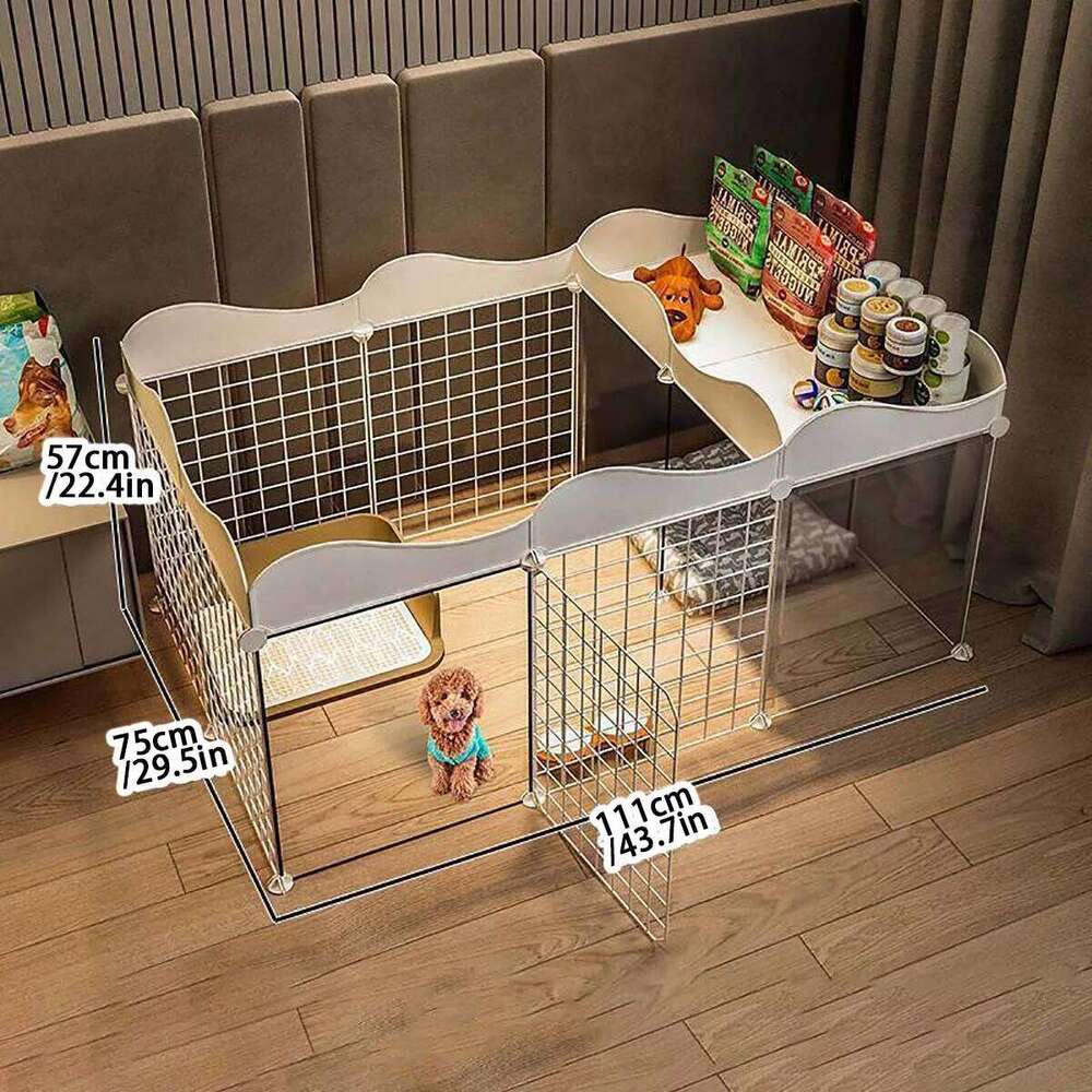 Pet enclosure Home House kennel Indoor small Teddy fence isolation door with toilet area dog cage 26N0109