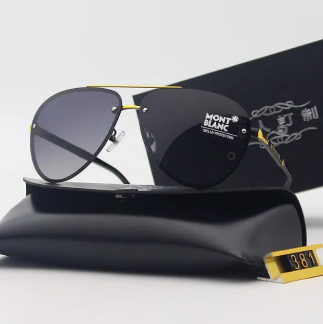 MB Sunglasses Mens Sunglasses Montblancs Designer Glasses Black gold Brand Eyeglass Luxury style Goggle Gentleman man Sunglasses with box