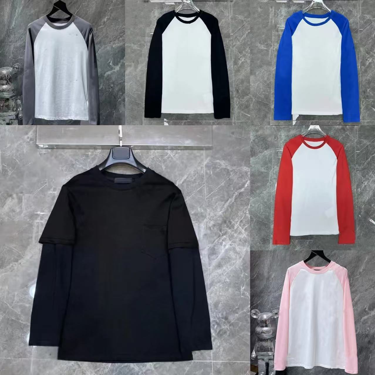 t shirt men women designer shirt letter printed tshirts fashion spring summer long sleeve tops high street styles breathable t-shirts