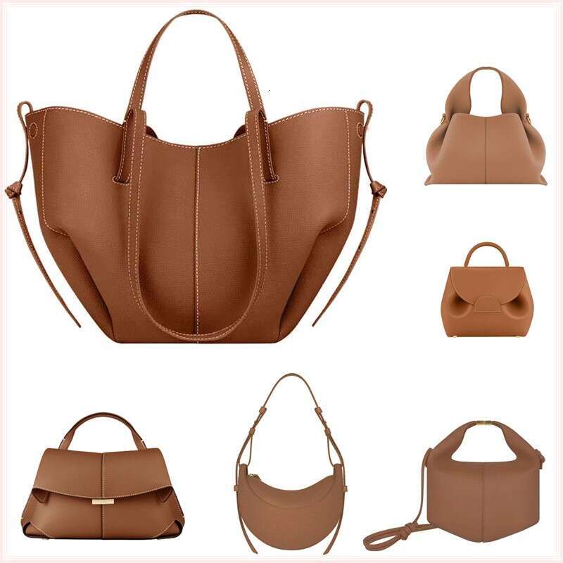 Designer Bag Tote Bag Half Moon Bag Smooth Leather Shoulder Bag Black Tote Underarm Bag Fashion Women Cross Body Bag Mini Purse Textured Leather Hobo Bags