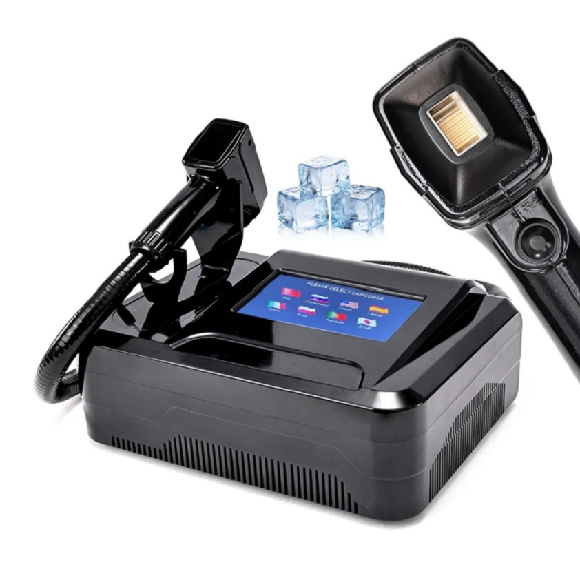 Newest Portable Easy-carry Ice Cooled 808nm Diode Laser Hair Removal Machine with High Frequency
