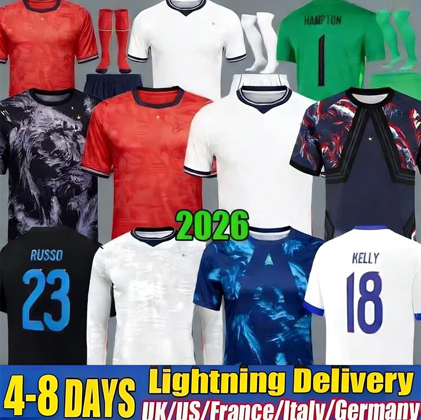 2025 2026 englands football shirt Bellingham PALMER Foden MAINOO 26 27 kane rice saka Soccer Jerseys Home Away camisa de futebol adult Men Kids kit uniform fans player